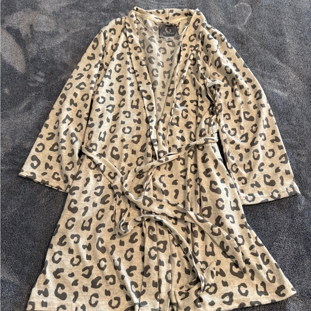 Pj Couture Animal Print Women's Robe